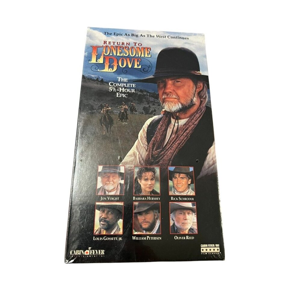 Return To Lonesome Dove (VHS,1993) The Complete 5 1/2 Hour Epic Jon Voight NEW‎
